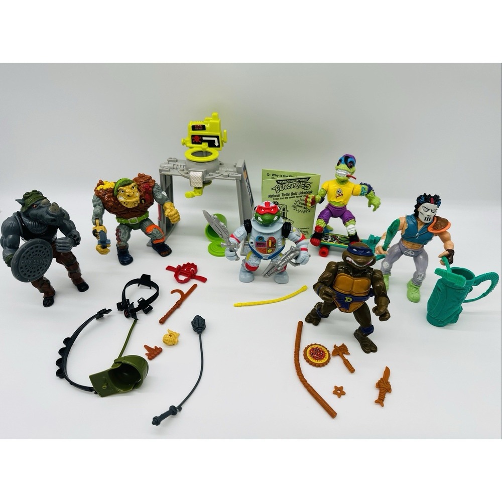 Teenage Mutant Ninja Turtles TMNT Vintage Figure Lot Mixed Characters Parts